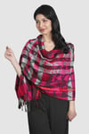 Fuşya %100 Pashmina Şal