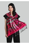 Fuşya %100 Pashmina Şal
