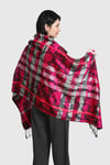 Fuşya %100 Pashmina Şal