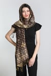 Kahve Gold Pashmina Şal