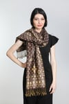 Kahve Gold Pashmina Şal