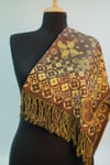 Kahve Gold Pashmina Şal
