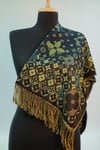 Koyu Kahve Bej Pashmina Şal