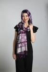 Lila %100 Pashmina Şal
