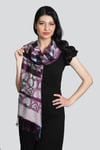 Lila %100 Pashmina Şal