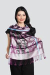 Lila %100 Pashmina Şal