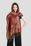 Mürdüm Gold Pashmina Şal