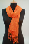 Orange Keten Şal