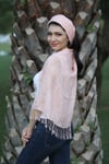 Pudra Keten Şal