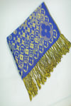 Sax Mavi Gold Pashmina Şal