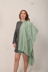Shawl Adaçayı Çift Taraflı Multi %100 İpek Şal (56x 110 cm)