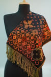Siyah Kiremit Pashmina Şal