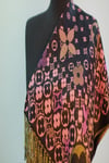 Siyah Pembe Pashmina Şal