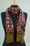 Siyah Pembe Pashmina Şal