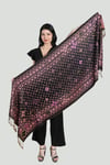 Siyah Pembe Pashmina Şal