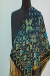 Siyah Turkuaz Pashmina Şal