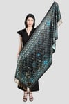 Siyah Turkuaz Pashmina Şal