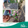 1  Adet Bahçe Taş Kalıp Beton Kalıbı Zemin Kaplama Kalıbı 42x40 Cm Sirius Desen / Bsr Garden