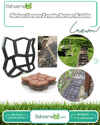 2  Adet Bahçe Taş Kalıp Beton Kalıbı Zemin Kaplama Kalıbı 42x40 Cm Sirius Desen / Bsr Garden