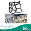 2  Adet Bahçe Taş Kalıp Beton Kalıbı Zemin Kaplama Kalıbı 42x40 Cm Sirius Desen / Bsr Garden