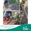 2  Adet Bahçe Taş Kalıp Beton Kalıbı Zemin Kaplama Kalıbı 42x40 Cm Sirius Desen / Bsr Garden