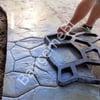 3  Adet Bahçe Taş Kalıp Beton Kalıbı Zemin Kaplama Kalıbı 42x40 Cm Sirius Desen / Bsr Garden