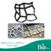 3  Adet Bahçe Taş Kalıp Beton Kalıbı Zemin Kaplama Kalıbı 42x40 Cm Sirius Desen / Bsr Garden