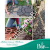 8 Adet Bahçe Taş Kalıp Beton Kalıbı Zemin Kaplama Kalıbı 42x40 Cm Sirius Desen / Bsr Garden