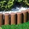 Ahşap Görünümlü Çim Bordürü  / Çim Ayırıcı - 10 Adet / 2,3 Metre BSR Garden
