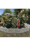 Beyaz Dekoratif Bahçe Çiti Plastik Çit Peyzaj Koruma Panel Çit 1 Adet 59 Cm Bsr Garden