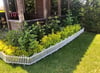 Beyaz Dekoratif Bahçe Çiti Plastik Çit Peyzaj Koruma Panel Çit 1 Adet 59 Cm Bsr Garden