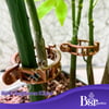 Bitki Klipsi - Domates Klipsi 500 Adet 25 Mm Gövde Sarmaşık Bitki Bağlama Kelepçesi, Kahverengi / Bsr Garden