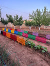 Dekoratif Bahçe Çiti Plastik Çit Peyzaj Koruma Panel Çit 10 Adet 590 Cm Karışık Renk Bsr Garden