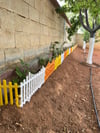 Dekoratif Bahçe Çiti Plastik Çit Peyzaj Koruma Panel Çit 10 Adet 590 Cm Karışık Renk Bsr Garden