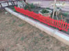 Kırmızı Dekoratif Bahçe Çiti Plastik Çit Peyzaj Koruma Panel Çit 1 Adet 59 Cm Bsr Garden