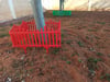 Kırmızı Dekoratif Bahçe Çiti Plastik Çit Peyzaj Koruma Panel Çit 1 Adet 59 Cm Bsr Garden