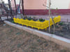Sarı Dekoratif Bahçe Çiti Plastik Çit Peyzaj Koruma Panel Çit 1 Adet 59 Cm Bsr Garden