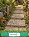 Taş Desen Beton Adım Taşı BSR Garden