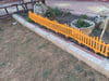 Turuncu Dekoratif Bahçe Çiti Plastik Çit Peyzaj Koruma Panel Çit 1 Adet 59 Cm Bsr Garden