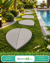 Yaprak Desen Çim Ve Adım Taşı Kalıbı ( Bsr Garden )