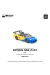 Pop Race Honda NSX-R GT Spoon Sports 1:64 Diecast Model Araba PR640310