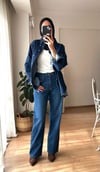 BELİ TOKA DETAYLI JEAN PANTOLON
