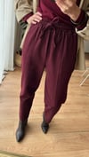 BORDO GABARDİN PANTOLON