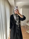 CH.DİOR SİYAH İPEK ŞAL