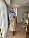 ÇİFT KEMERLİ PİLELİ ETEK