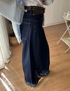 DUBLE NAKIŞLI JEAN PANTOLON