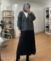 GÜL DETAYLI ANTRASİT HIRKA