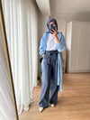 KUŞAKLI KETEN PANTOLON