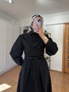 KUŞAKLI POPLİN ELBİSE