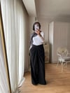ÖNÜ DRAPELİ BOL PAÇA PANTOLON